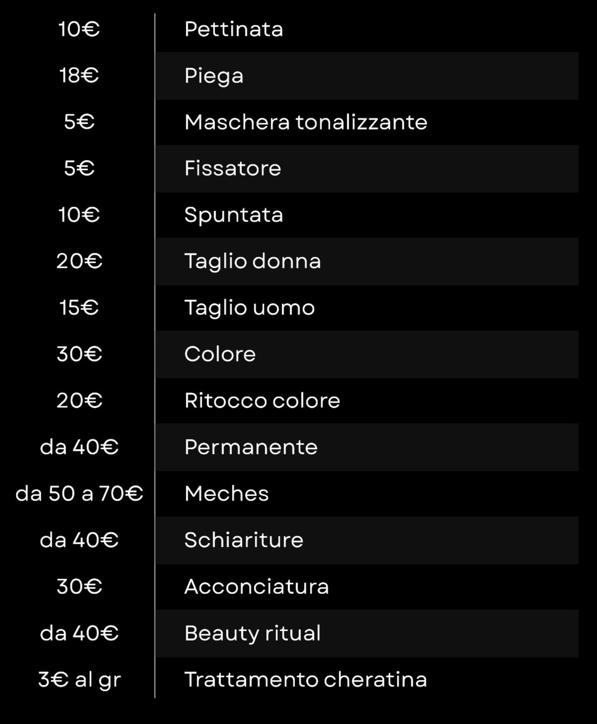 prezzi
